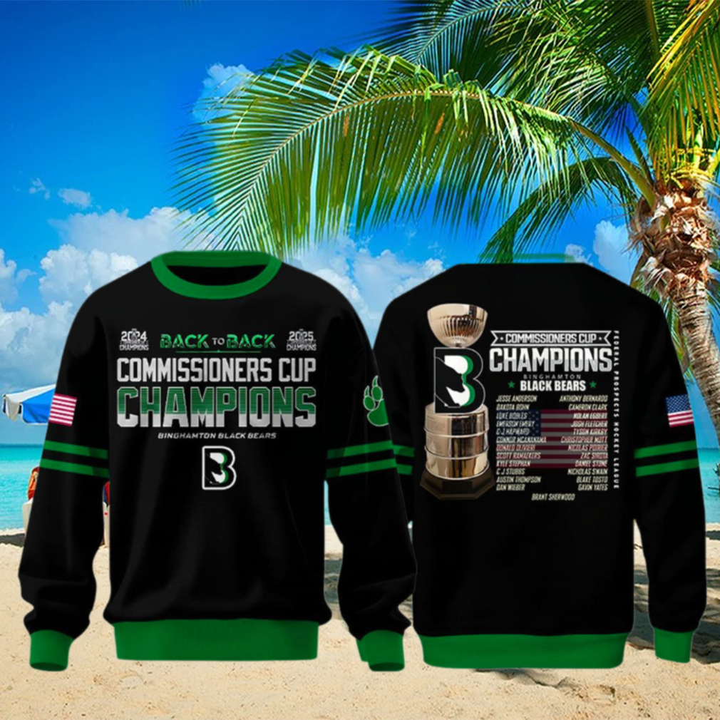 Binghamton Black Bears Commissioner’s Cup 2025 Champions Sweatshirt Binghamton Black Bears Commissioner’s Cup 2025 Champions Sweatshirt