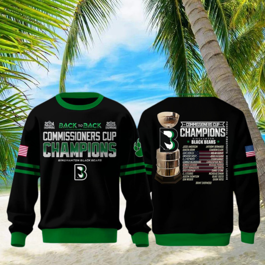 Binghamton Black Bears Commissioner’s Cup 2025 Champions Sweatshirt Binghamton Black Bears Commissioner’s Cup 2025 Champions Sweatshirt