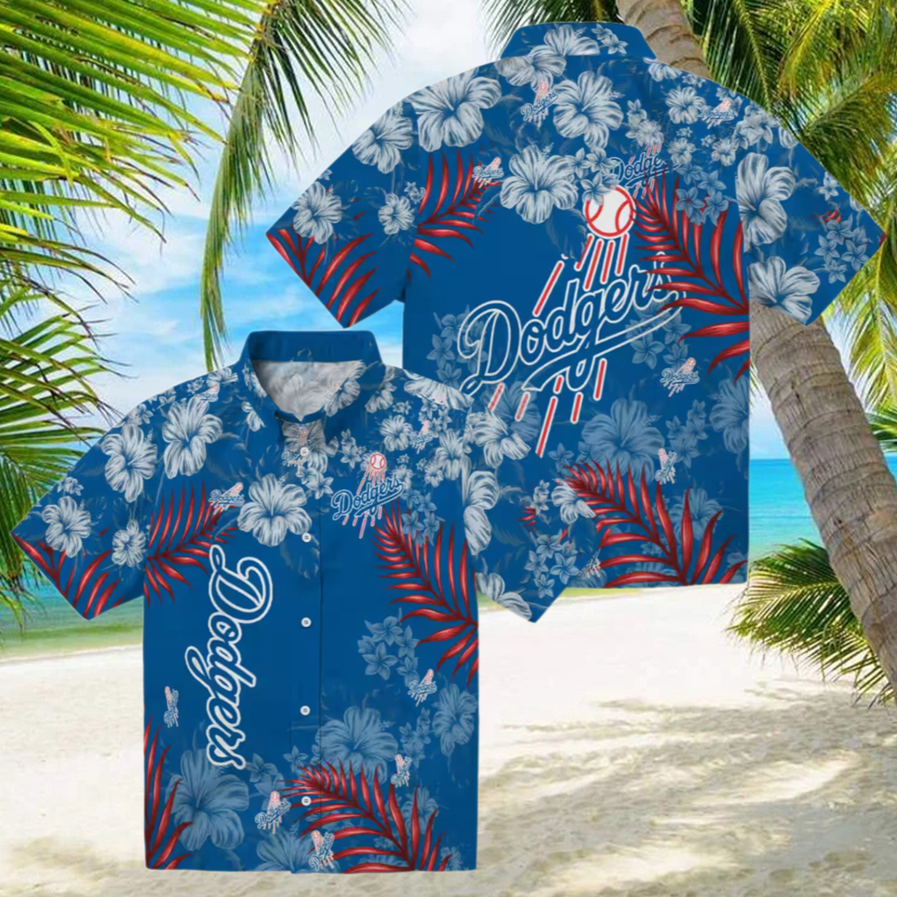 Blue Dodgers Hawaiian Shirt Floral Print MLB Apparel for Game Day & Beach Blue Dodgers Hawaiian Shirt Floral Print MLB Apparel for Game Day & Beach