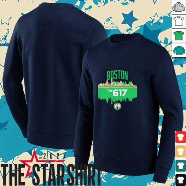 Boston Celtics the 617 skyline shirt