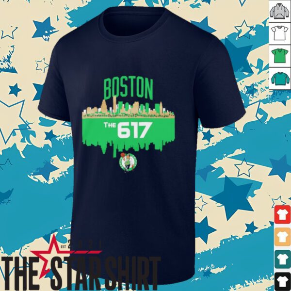 Boston Celtics the 617 skyline shirt