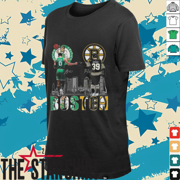 Boston Celtics x Boston Bruins Signatures T Shirt