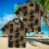 Brown San Diego Padres Hawaiian Shirt with Tribal Design   Perfect for Summer & Tailgate