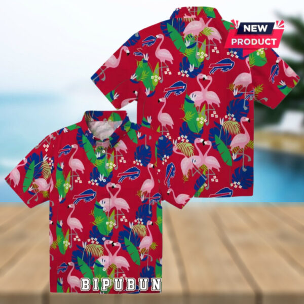 Buffalo Bills Flamingo Foliage Hawaiian Shirt