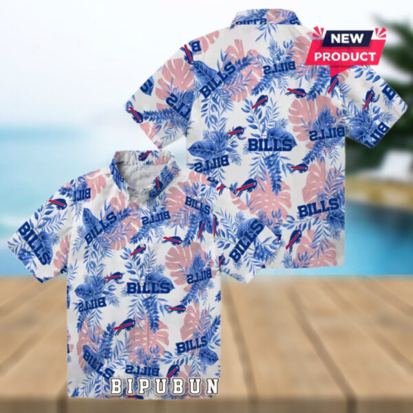 Buffalo Bills Tropical Leaves Hawaiian Shirt