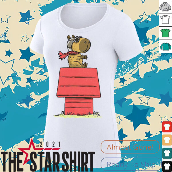 Capybara X Snoopy’s Red Baron Snoopybara shirt