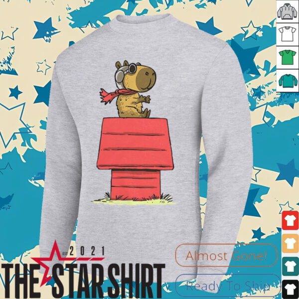 Capybara X Snoopy’s Red Baron Snoopybara shirt