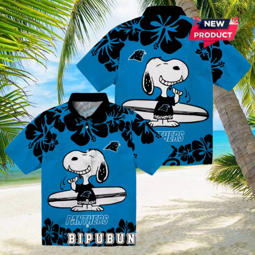 Carolina Panthers Snoopy Surf Hawaiian Shirt Carolina Panthers Snoopy Surf Hawaiian Shirt