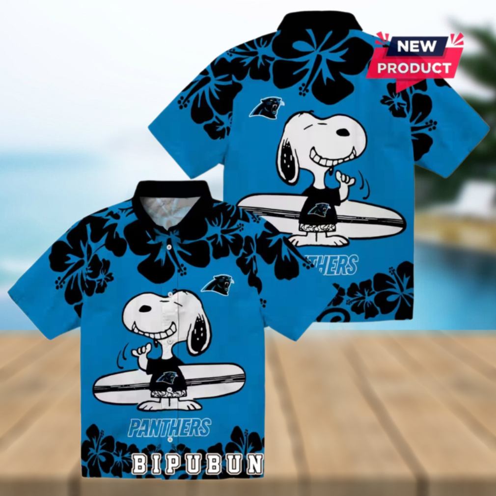 Carolina Panthers Snoopy Surf Hawaiian Shirt Carolina Panthers Snoopy Surf Hawaiian Shirt