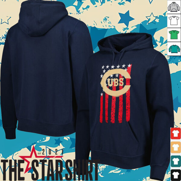 Chicago Cubs Baseball USA flag shirt
