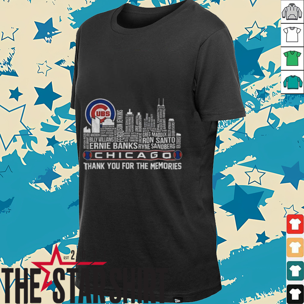 Chicago Cubs City Skyline Thank You For The Memories shirt Chicago Cubs City Skyline Thank You For The Memories shirt
