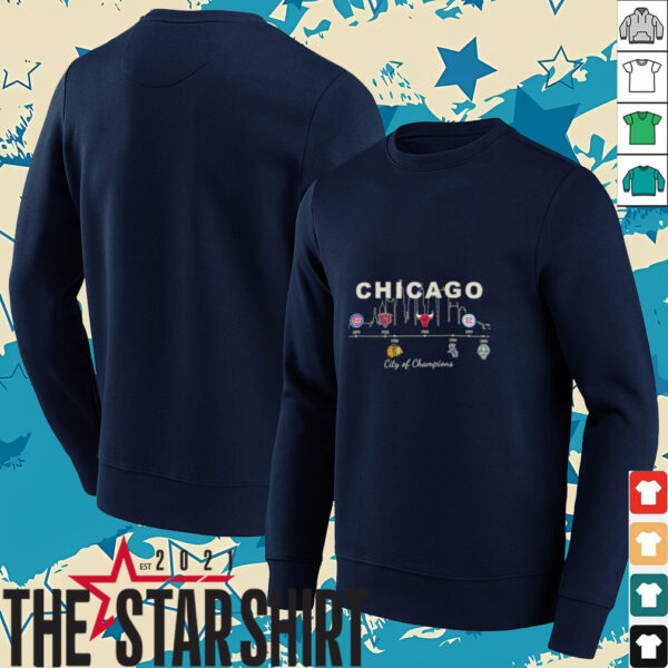 Chicago Sports History City of Champions shirt