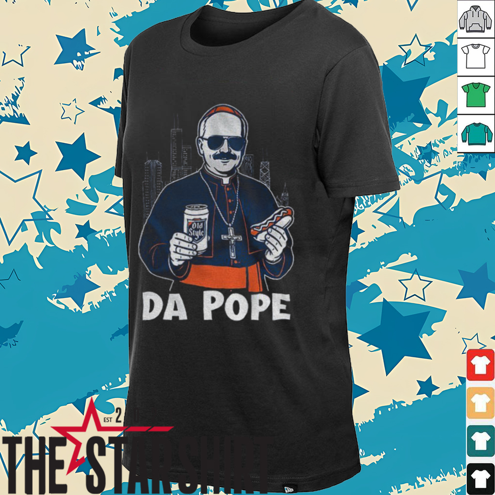 Chicago’s Pope Leo XIV Da Pope holding beer and hotdog shirt Chicago’s Pope Leo XIV Da Pope holding beer and hotdog shirt