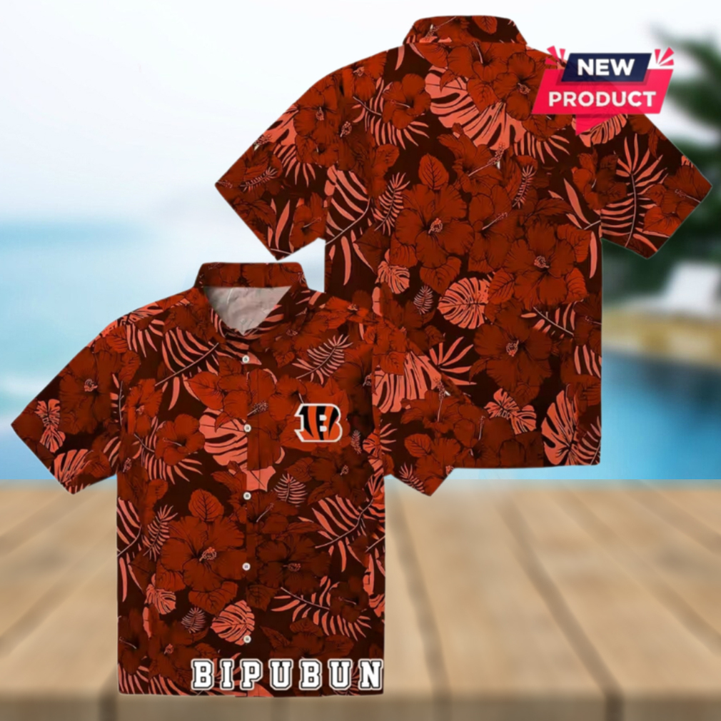 Cincinnati Bengals Jungle Vibes Hawaiian Shirt Cincinnati Bengals Jungle Vibes Hawaiian Shirt