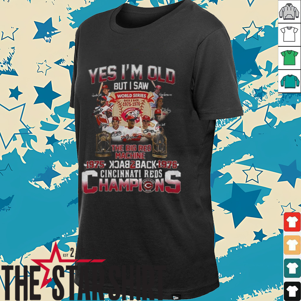 Cincinnati Reds MLB Baseball The Big Red Machine Back 2 Back 1975 1976 Champions shirt Cincinnati Reds MLB Baseball The Big Red Machine Back 2 Back 1975 1976 Champions shirt