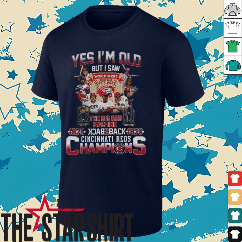 Cincinnati Reds MLB Baseball The Big Red Machine Back 2 Back 1975 1976 Champions shirt Cincinnati Reds MLB Baseball The Big Red Machine Back 2 Back 1975 1976 Champions shirt