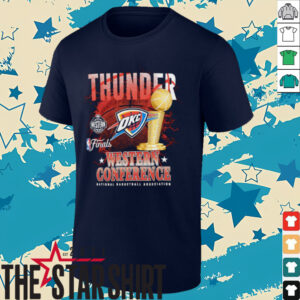 Oklahoma City Thunder 2025 NBA Western Conference Finals trophy shirt