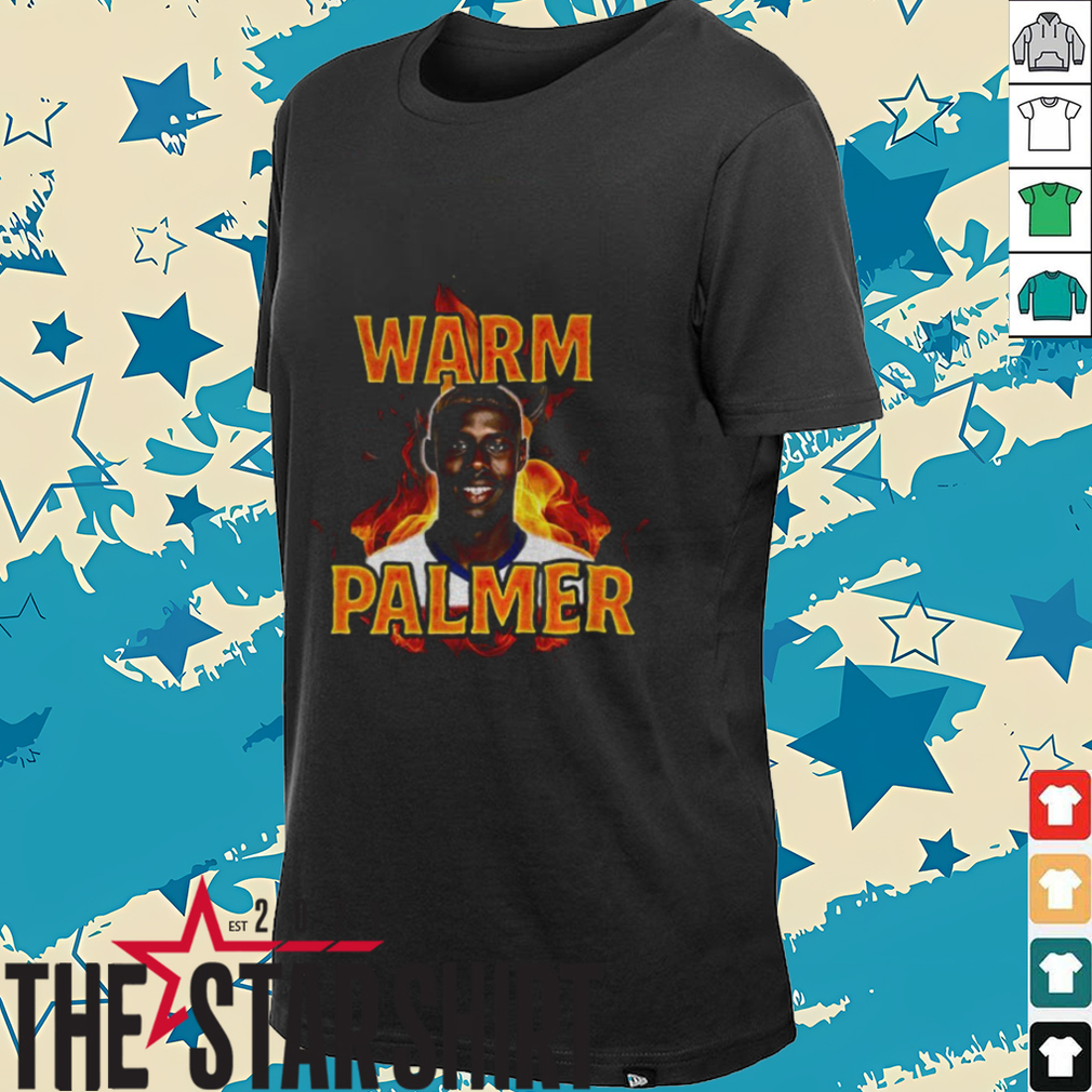 Cole Palmer warm Palmer in fire shirt Cole Palmer warm Palmer in fire shirt