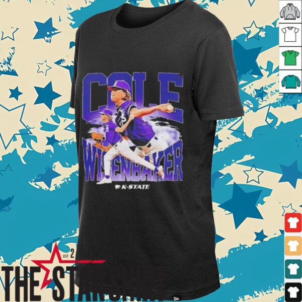 Cole Wisenbaker Kansas State Baseball Player Collage T Shirt