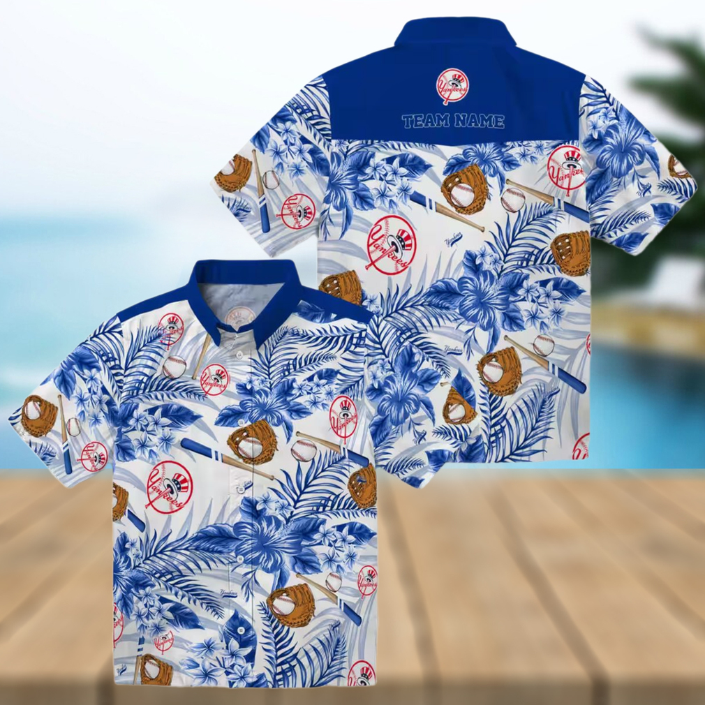 Custom Tropical New York Yankees Aloha Shirt MLB Fan Gift for Summer, Beach & Tailgate Custom Tropical New York Yankees Aloha Shirt MLB Fan Gift for Summer, Beach & Tailgate