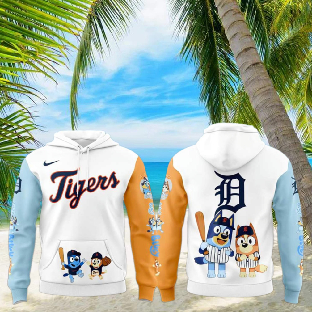 Detroit Tigers Bluey and Bingo For Fans Beautiful Hoodie Detroit Tigers Bluey and Bingo For Fans Beautiful Hoodie