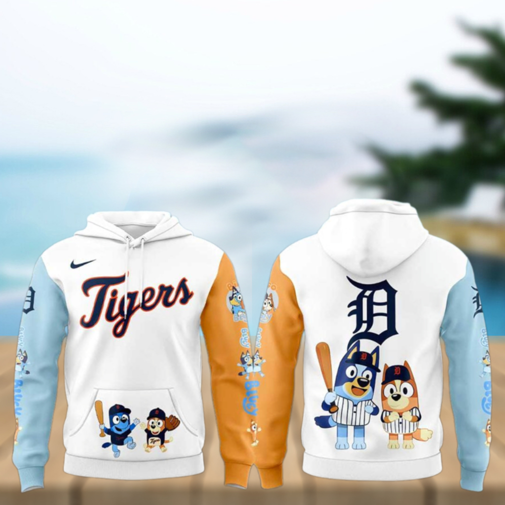 Detroit Tigers Bluey and Bingo For Fans Beautiful Hoodie Detroit Tigers Bluey and Bingo For Fans Beautiful Hoodie