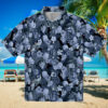 Detroit Tigers Palm Horizon Navy Hawaiian Shirt