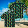 Men’s Los Angeles Dodgers Hawaiian Shirt   Blue Aloha Palm Leaf Game Day Outfit