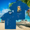MLB Los Angeles Dodgers Hawaiian Shirt   US Flag Hibiscus Design for Fans