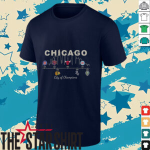 Nice Chicago Sports History City Of Champions T Shirt