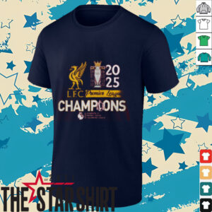 Liverpool FC 2025 Premier League Champions T Shirt Football Gifts For Uncles