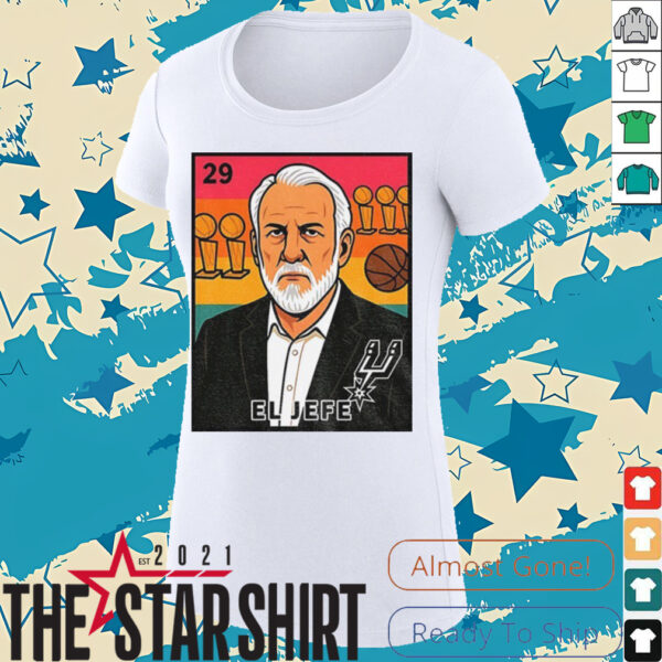 El Jefe San Antonio Spurs Basketball cartoon shirt