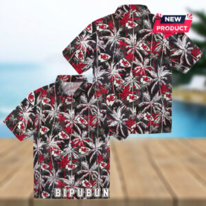Kansas City Chiefs Palm Pattern Hawaiian Shirt