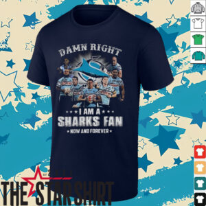 Damn Right I Am A Cronulla Sutherland Sharks fan Now and Forever signatures shirt