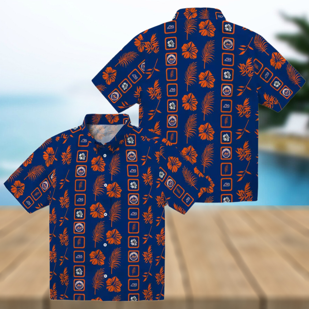Exclusive New York Mets Floral Hawaiian Shirt Blue MLB Shirt for Summer Vacation Exclusive New York Mets Floral Hawaiian Shirt Blue MLB Shirt for Summer Vacation