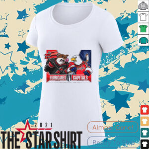 Carolina Hurricanes x Washington Capitals Eastern Conference Semi Finals Mascots 2025 shirt