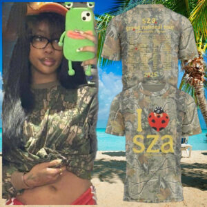 Sza Camo Grand National Tour T Shirt Presents For Music Lovers