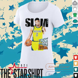 Slam Tyrese Haliburton no ceilings Indiana Pacers shirt