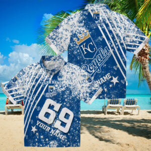 Kansas City Royals Star Stripes Hawaiian Shirt MLB Fan Gift, Vacation, Beach Party Outfit