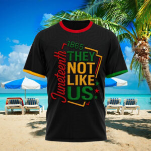 juneteenth 1865 they not like us t shirt 1