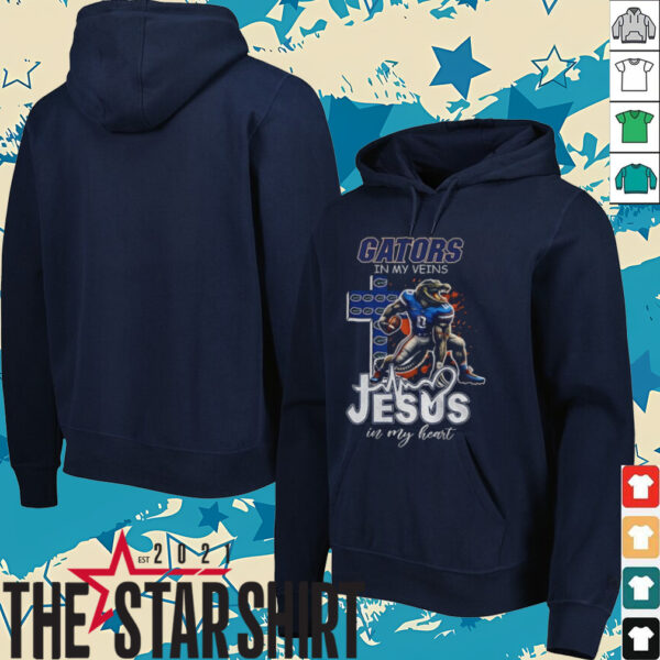Florida Gators in my Veins Jesus in my Heart shirt