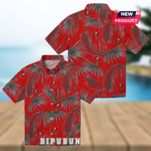 Leafy Palms Tampa Bay Buccaneers Hawaiian Shirt