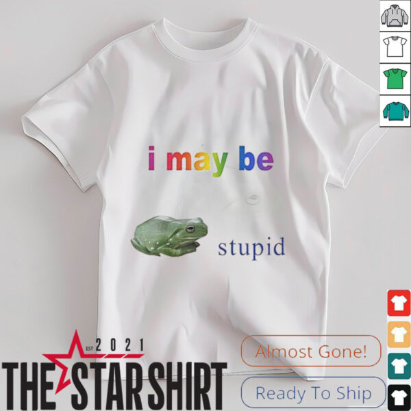 Frog I may be stupid shirt