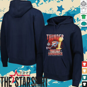 Oklahoma City Thunder 2025 NBA Western Conference Finals trophy shirt