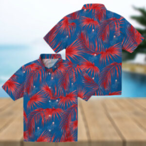 Tropical Palm Leaf Dodgers Hawaiian Shirt Official MLB Summer Apparel