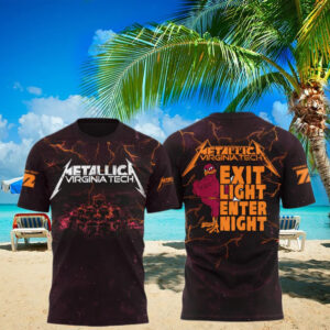 Virginia Tech Hokies Metallica T Shirt Football Themed Gifts