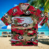 Georgia Bulldogs Palm Horizon Red Hawaiian Shirt