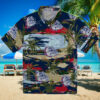 Gonzaga Bulldogs Palm Horizon Blue Hawaiian Shirt