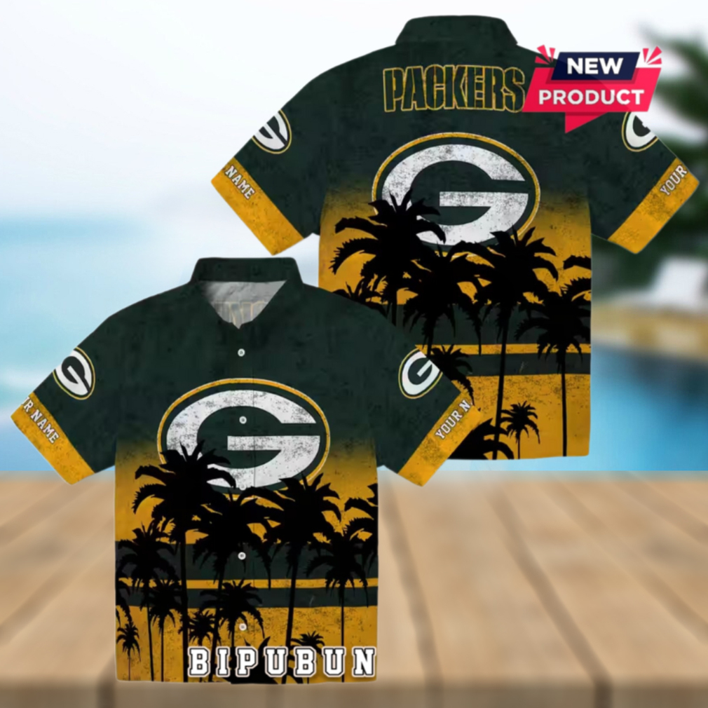 Green Bay Packers Sunset Style Hawaiian Shirt Green Bay Packers Sunset Style Hawaiian Shirt