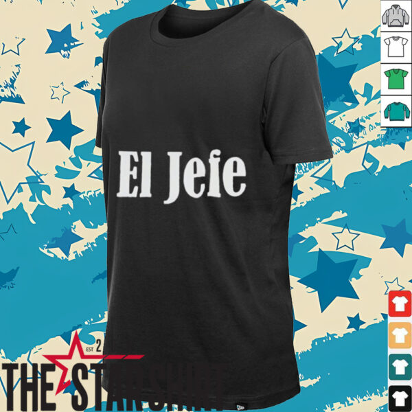 Gregg Popovich wearing El Jefe shirt